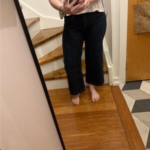 Paige Denim by REVOLVE Monica Lori 1" Hem Harper Wide Leg High Waist - Size 27